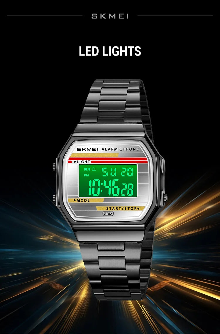 SKMEI 2514 Fashion Men's Electronic Watch Luminous Multifunction Clock Waterproof Calendar Alarm Clock Student Digital Watches
