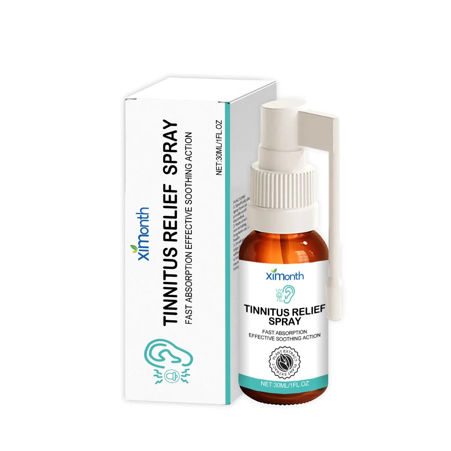 Tinnitus Relief Spray Improve Ear Ringing Discomfort Soothing Ear Itching Hearing Improvement Earwax Cleaner Anti Tinnitus Spray