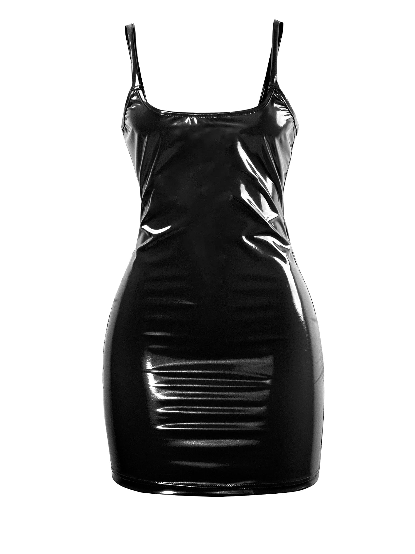Women Sexy PU Leather Party Night Club Elegant Slip Bodycon Sleeveless Bodycon Mini Dress Ladies Summer Short Dresses