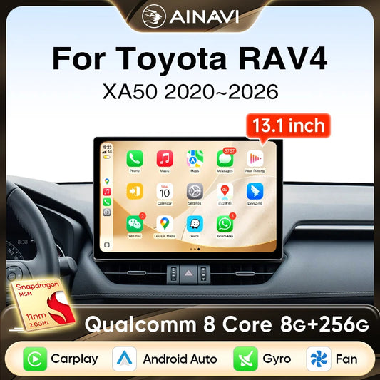 Car Stereo with Apple CarPlay & Android Auto, Compatible with Toyota RAV4 XA50
