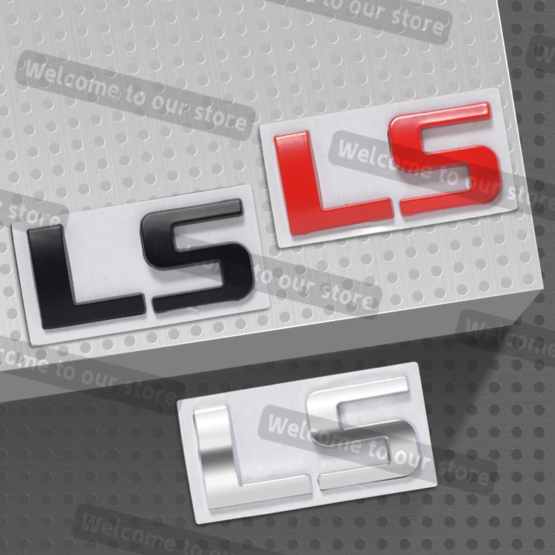 3D Metal Car Styling LS LT Emblem Decals Rear Trunk Body Badge For Captiva Silverado Tahoe ZL1 Suburban Aveo Cruze Accessories