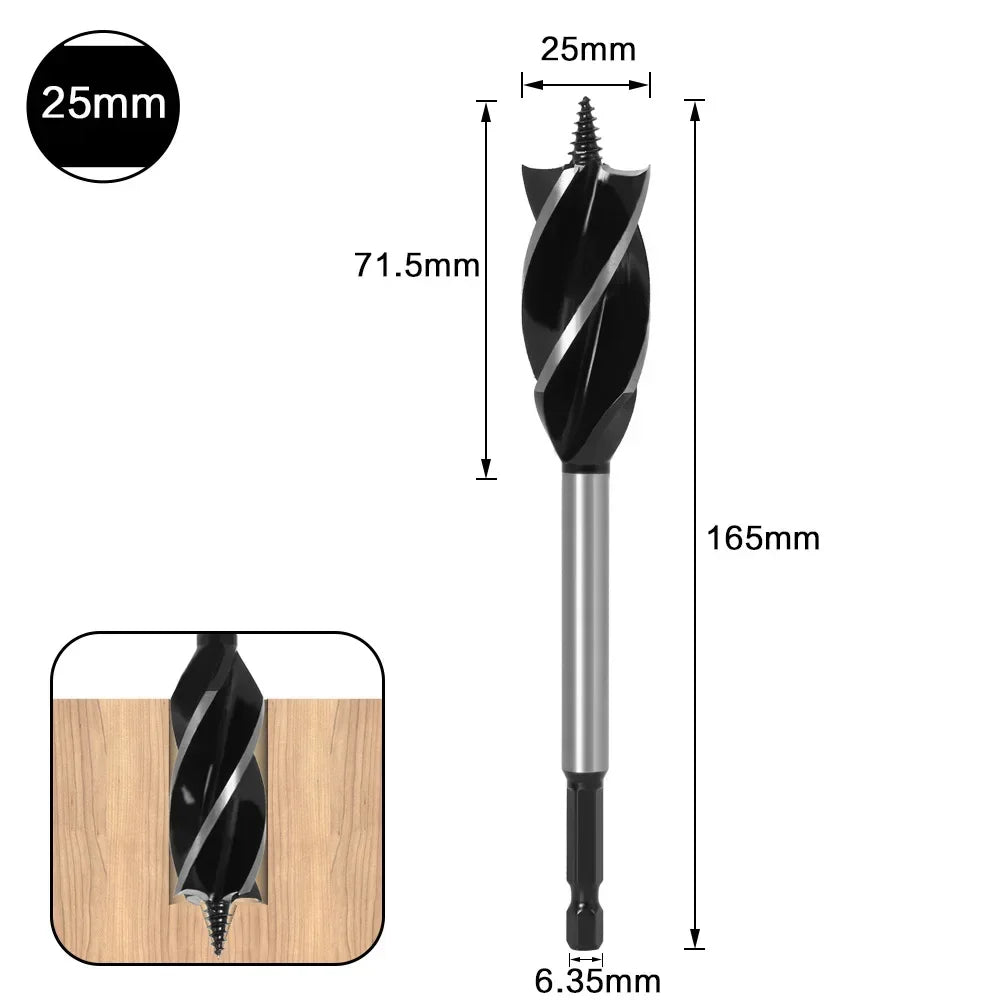 Hole Opener 10-35mm 1/4'' Hex Shank Twist Drill Bit, Reamer Auger Carpenter Joiner broca Drill Bits for Wood  Woodworking Tools