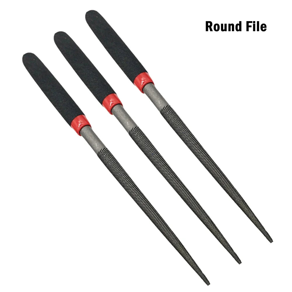 Small Steel Needle Files Set – Flat, Round & Half-Round Files for Metal, Glass, Stone & Woodworking