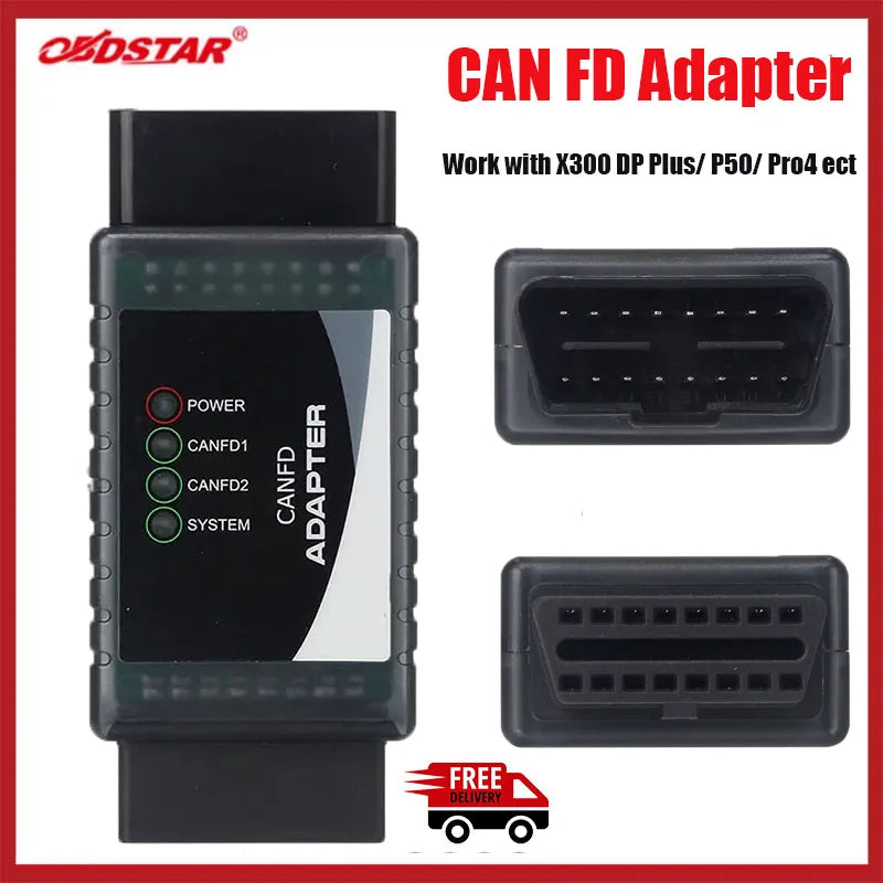 OBDSTAR CAN FD Adapter for X300 PRO4 / X300 DP Plus — GM, Chevrolet, GMC, Hyundai, Kia