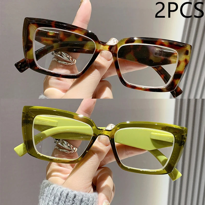 2/3PCS New Cat-eye Reading Glasses Fashionable Simple And Versatile Reading Glasses For Middle-aged And Elderly People 2319