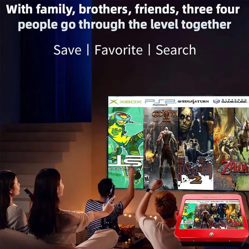 T1 Portable Game Console — 10-inch HD Screen, 60+ Emulators, Dual-System, Wireless Controller