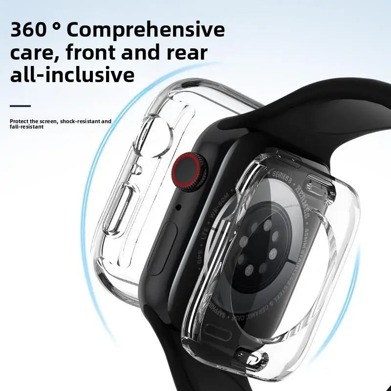 360 Full Waterproof Case Tempered Glass Protection for Apple Watch 46mm 45mm 44mm 41mm 40mm 42mm IWatch Series 11 10 9 8 7 SE 3