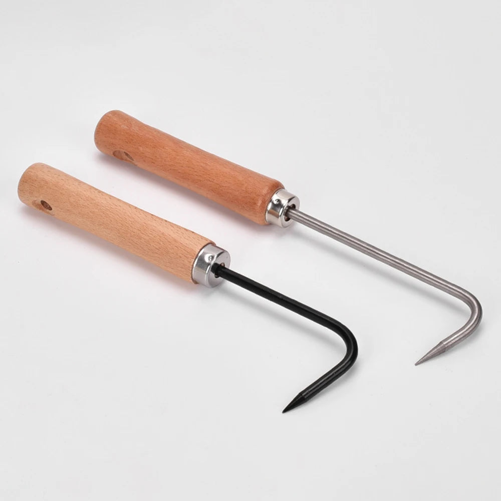 1PC Single Claw Hook Soil Loosening Tool Root Hook Garden And Gardening Tool Pot Bonsai Maintenance Root Picker Grass Puller