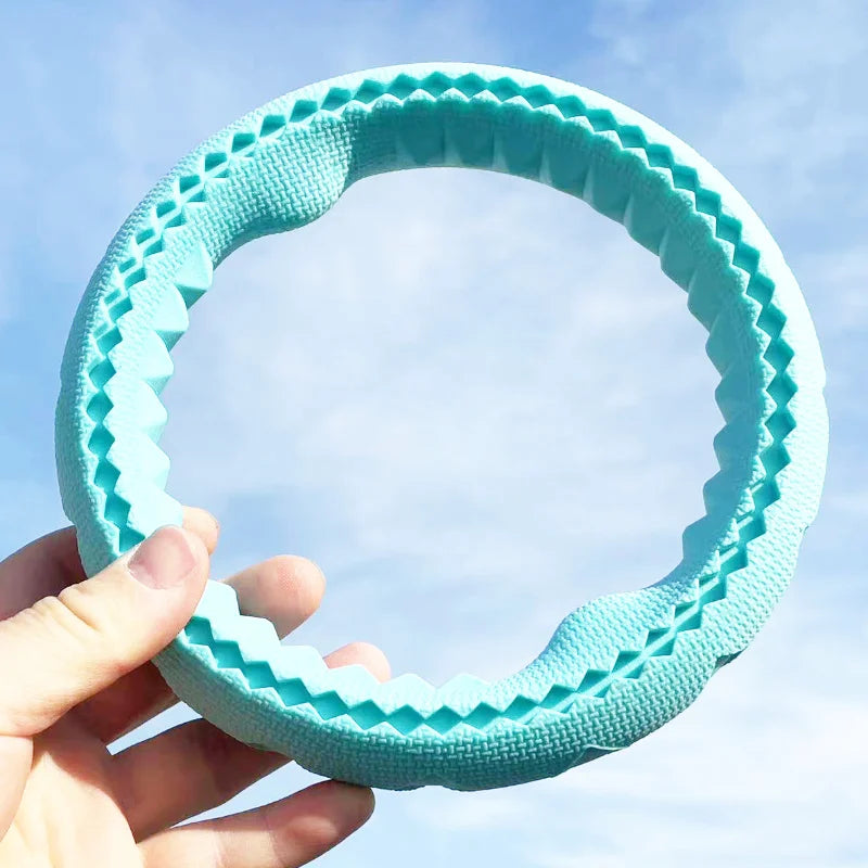 Floating Dog Ring Toy - Fetch & Chew Flying Ring for All Sizes