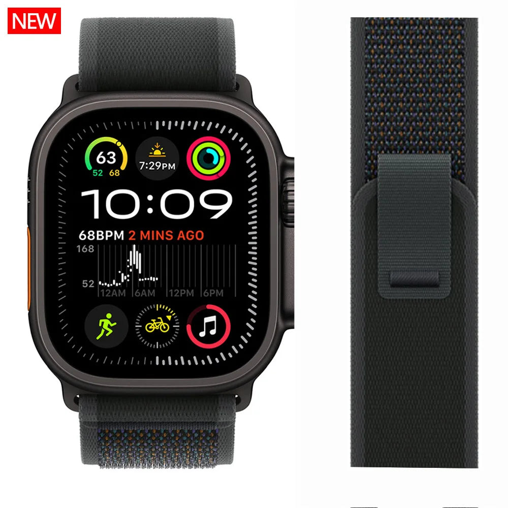 trail loop For apple watch ultra 3 2 Band 49mm 44mm 40mm 45mm 41mm 42mm correa bracelet iWatch series 7 se 8 9 10 11 46mm straps