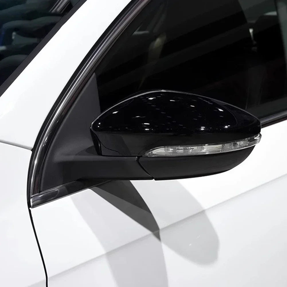 Glossy Black Auto Rearview Mirrors Cover Side Mirror Caps Car Accessories Fit For VW Golf 7 MK7 MK7.5 GTI R GTE GTD 2013-2020