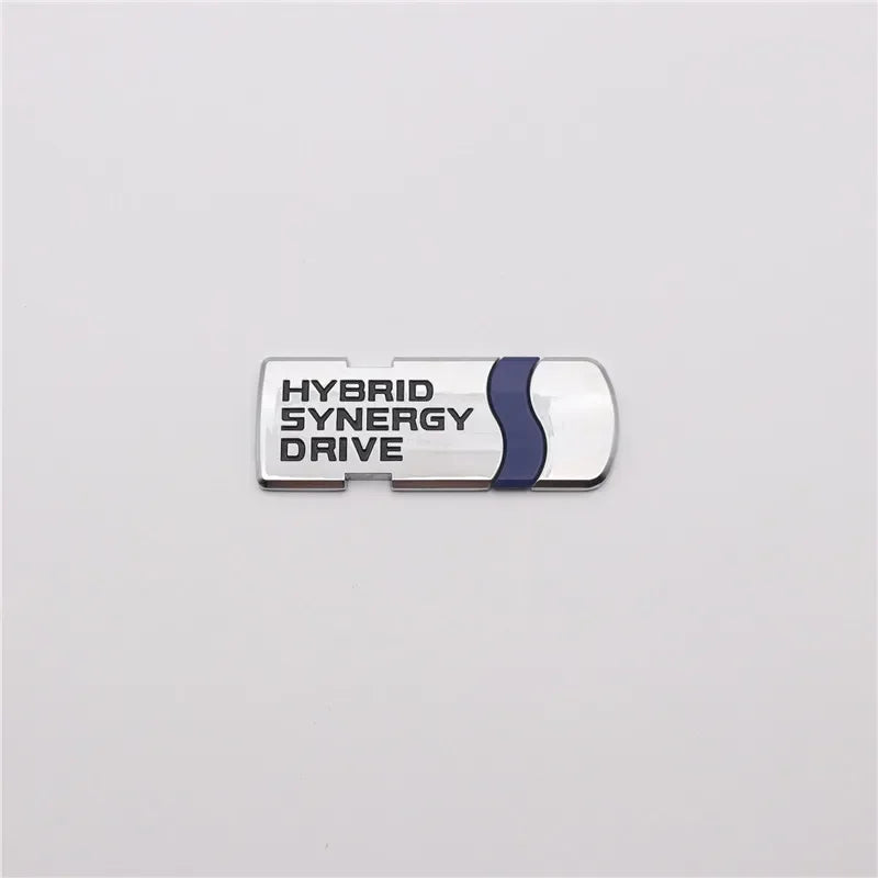 3D Metal Black Chrome HYBRID Synergy Drive Logo Emblem Car Fender Badge Trunk Decal For Toyota Camry Auto Sticker Accessories