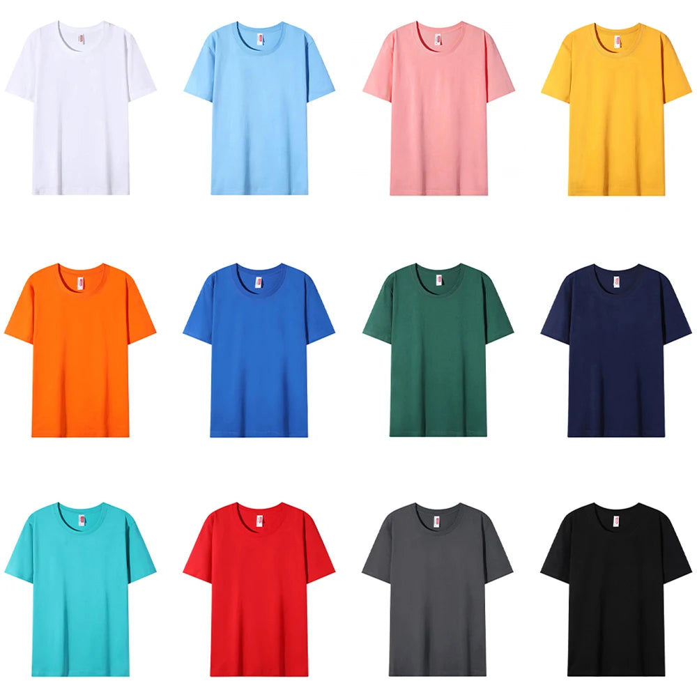 Men's plain cotton t-shirt - view 2