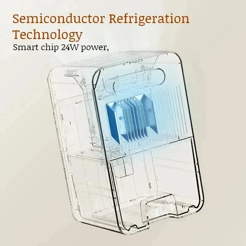 Portable Mini Dehumidifier Smart Sensing Moisture Absorber Odor Remover Reduce Damp Mold For Bedroom Office Indoor Use