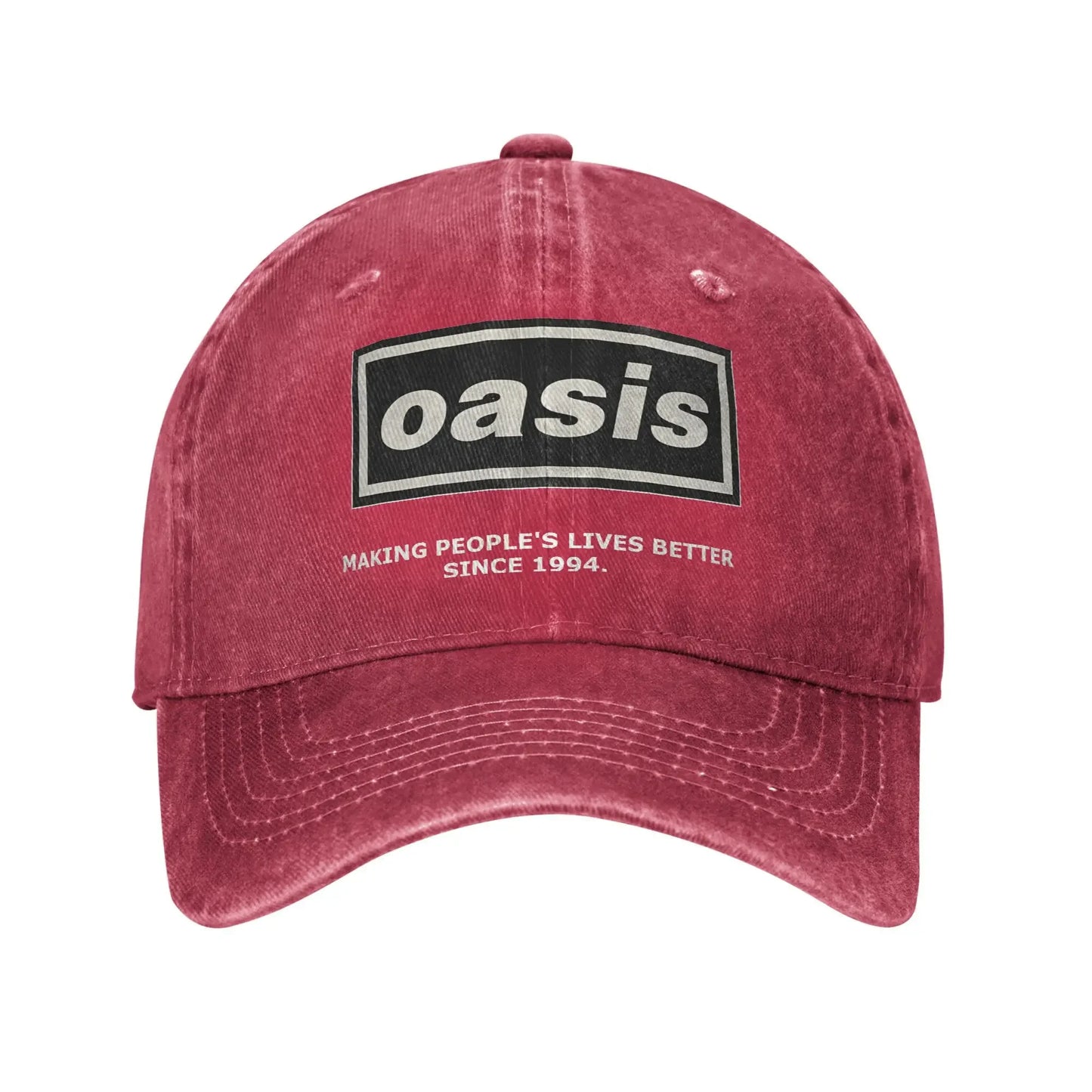 Oasi Band Logo Casual Baseball Cap Trucker Hot Sale Hiking Fishing Hip Hop Hats Fashion Men's Baseball Cap