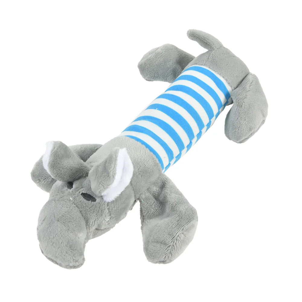 Plush Animal Squeaky Dog Toys - Tiger, Penguin, Fox & More - photo 22