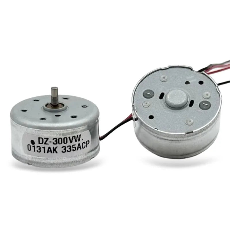 3V-6V 3.7V 5V 6V 7550RPM Micro DC Motor 24mm Round Spindle 2mm Shaft (RF-300) for DIY Toys/Solar Power Models/Fan Projects