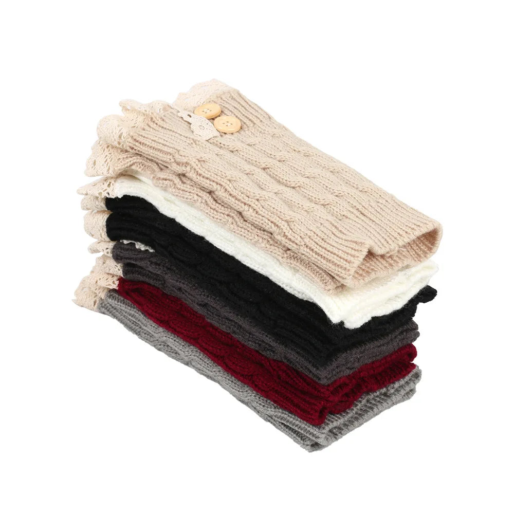 Women's Slouchy Knit Leg Warmers - Stretch Ankle Boot Cuffs - photo 4