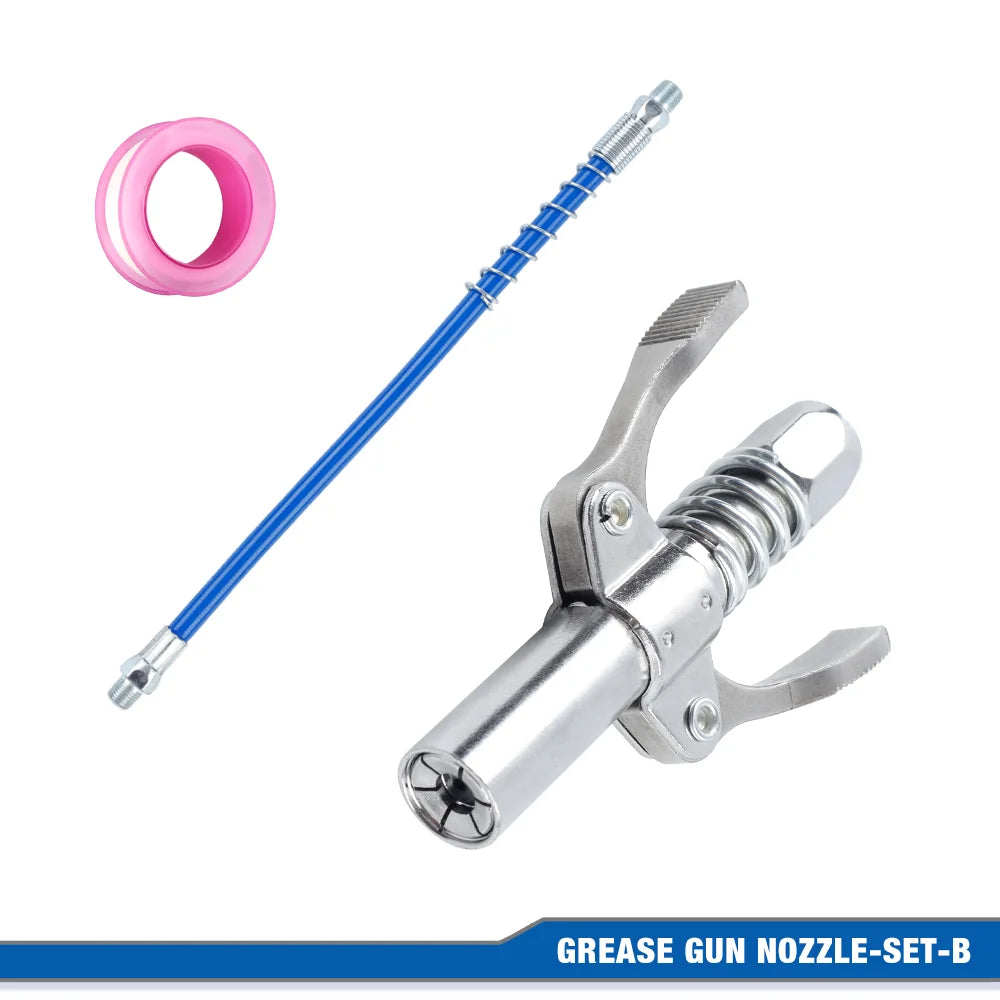 10000PSI Double Handle High Pressure Locking Grease Fitting,I/8 NPT Oil Pump Quick Release Grease Coupler,Repair Tool,Grease Gun