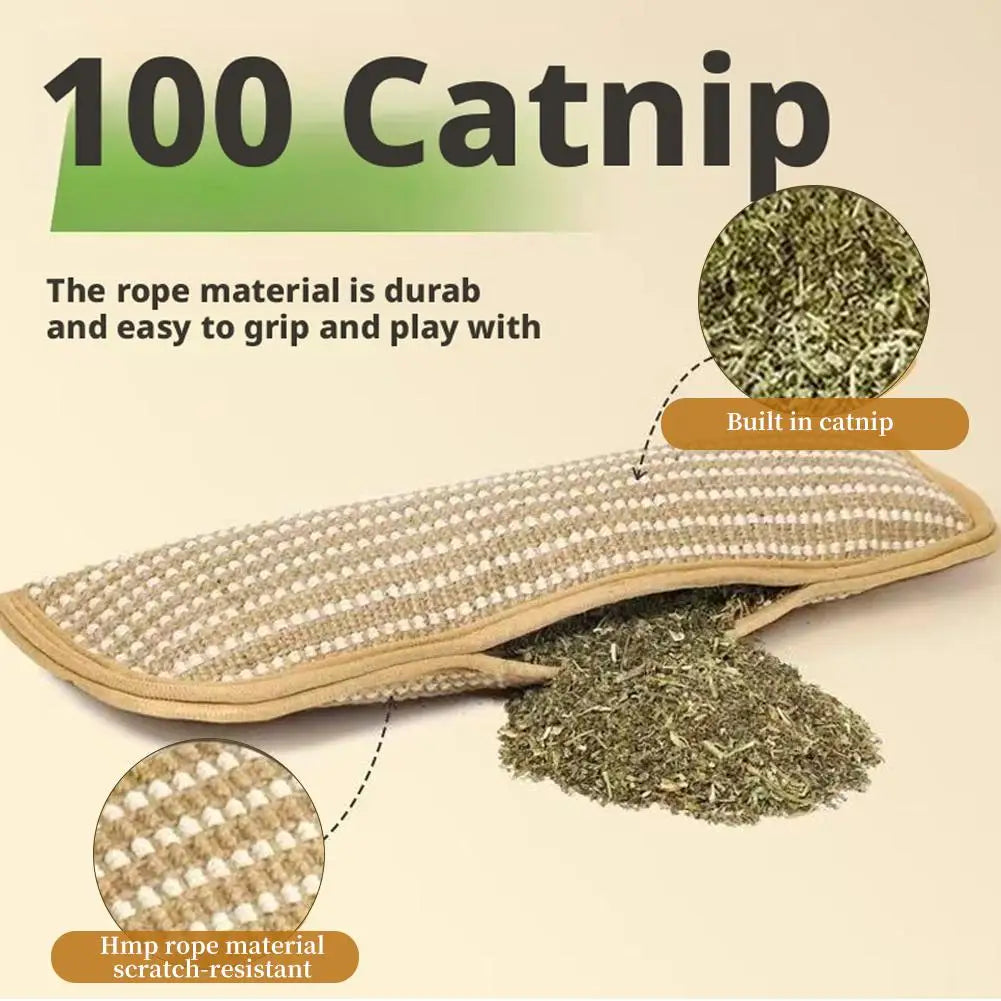 Catnip Scratcher Pillow - Wear-Resistant Cat Scratching Toy – photo 5