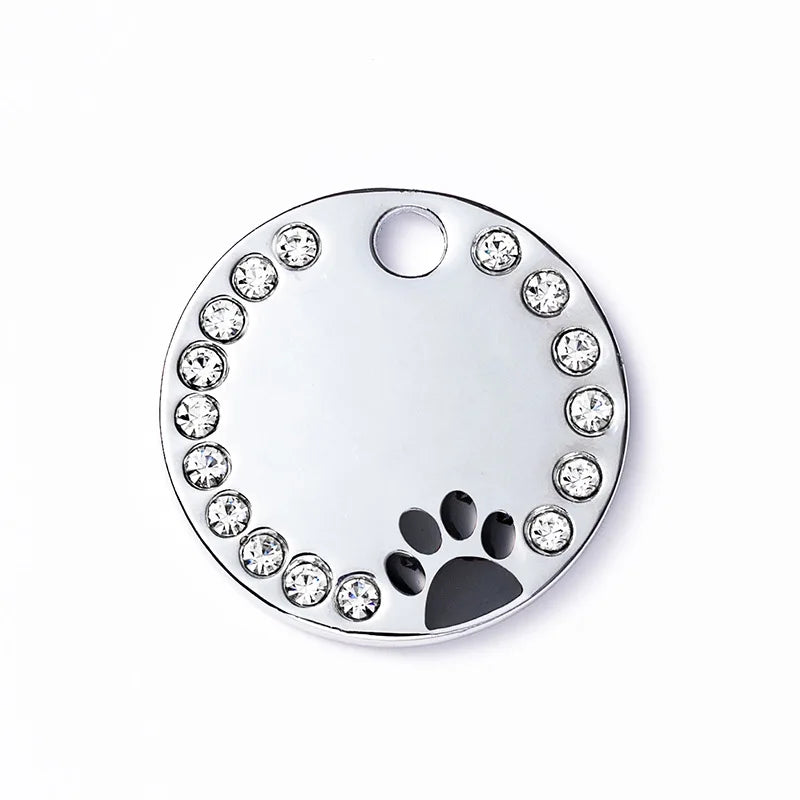 Custom Engraved Dog Tag - Stainless Steel Address & Name Tag