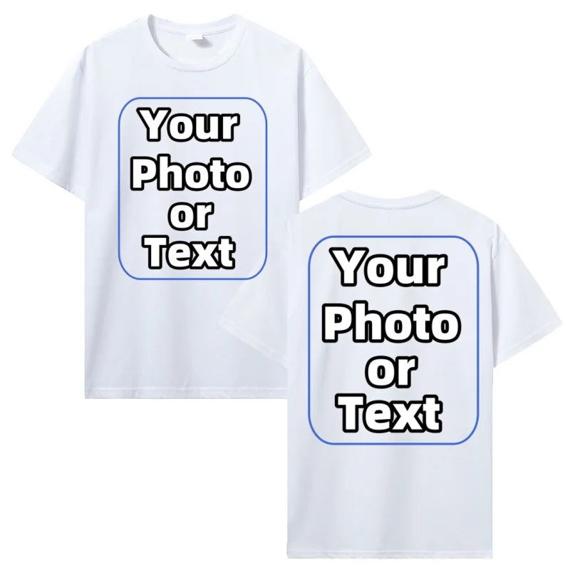 Custom T Shirt Make Your Design Logo Text Cotton Tshirt Personalized Gift Customized Your Design T-shirt Diy Men Women Tees Tops