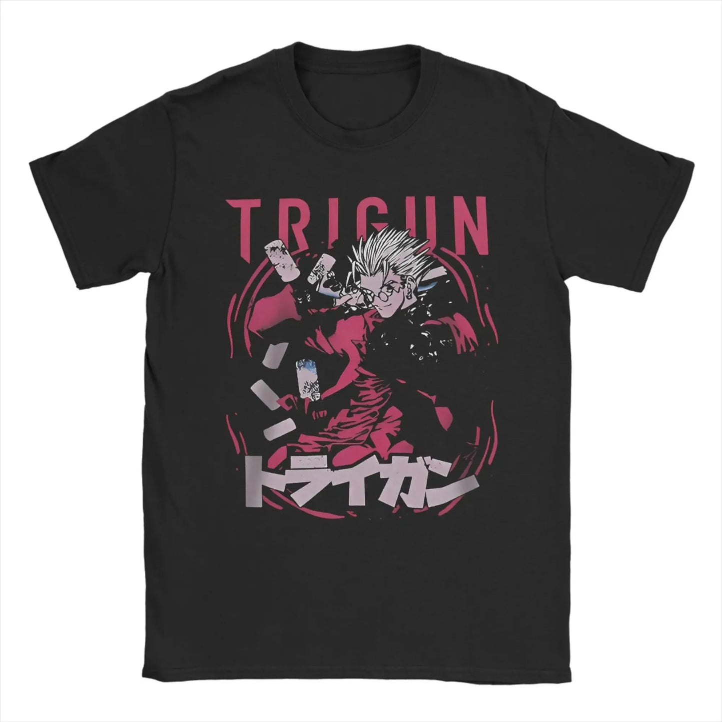 TRIGUN STAMPEDE Trigun Nicholas D Stampede Graphic Print T-Shirts Men Women Fashion Crewneck Cotton Tees Harajuku Oversized Tops