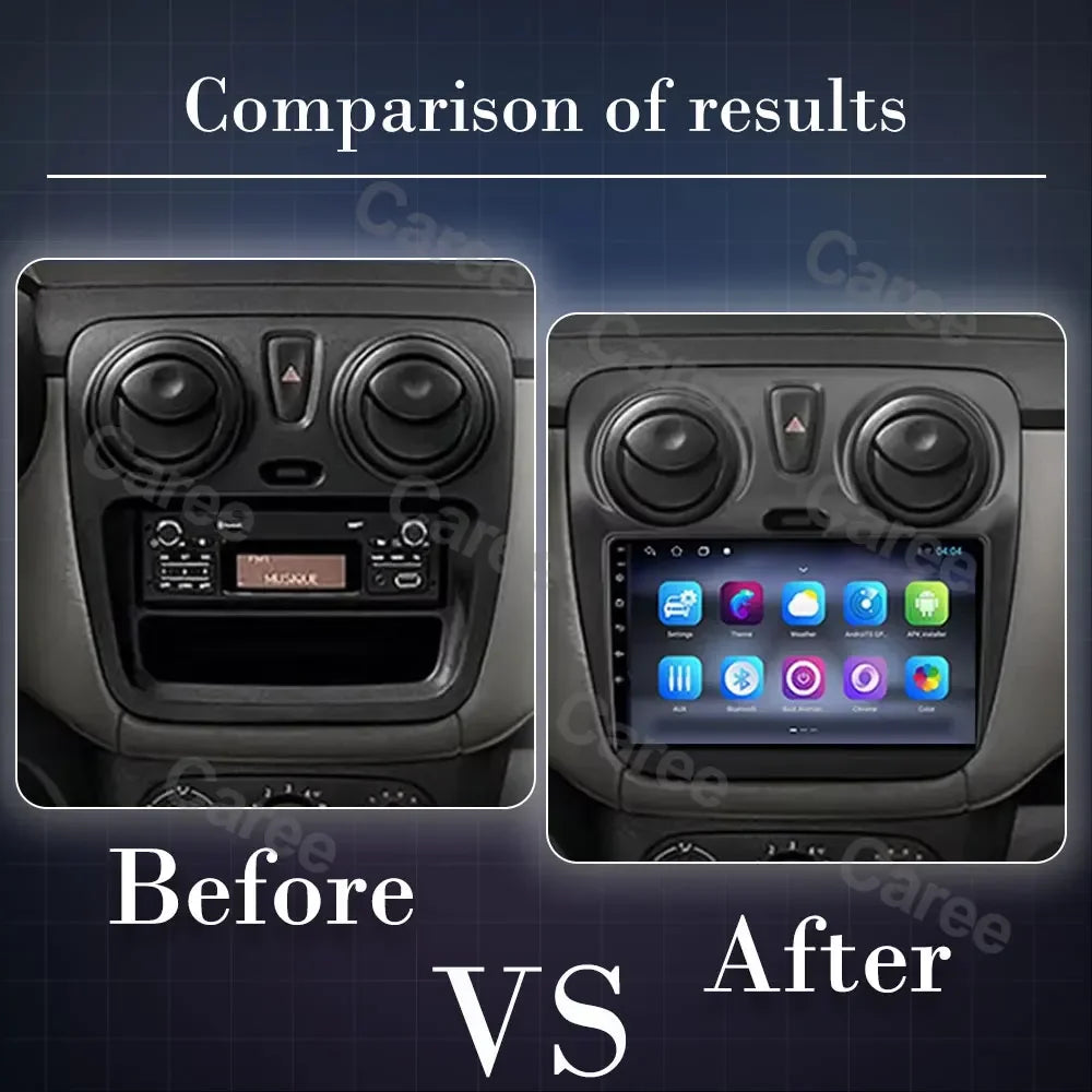 Car Stereo with Apple CarPlay & Android Auto, Compatible with Renault Dokker, Lodgy & Dacia