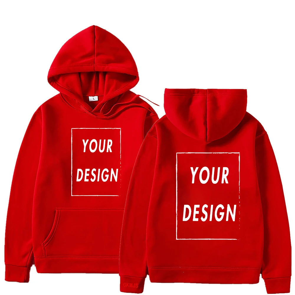 Custom Print Hoodie, Add Your Own Photo or Logo