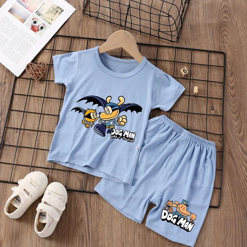 Stretchy Dog Loungewear Pajama Suit - Summer Homewear