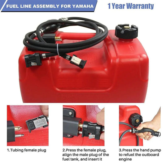 For Yamaha Boat Fuel Line Assembly Gas Hose Marine Motor Line Boat Engine Line Outboard Pipes 8mm Oil Hose Fuel Marine Desi M8J1
