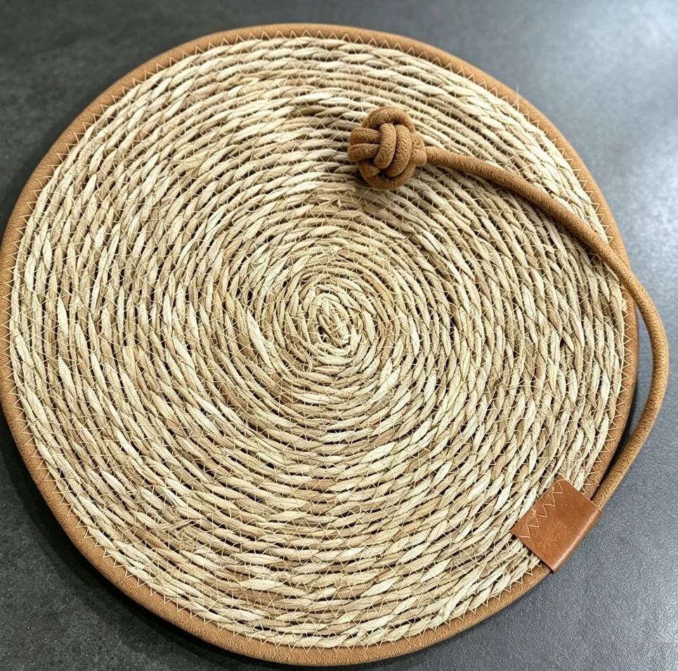 Large Rattan Cat Scratching Board - Natural Vine Sofa Protector – photo 7