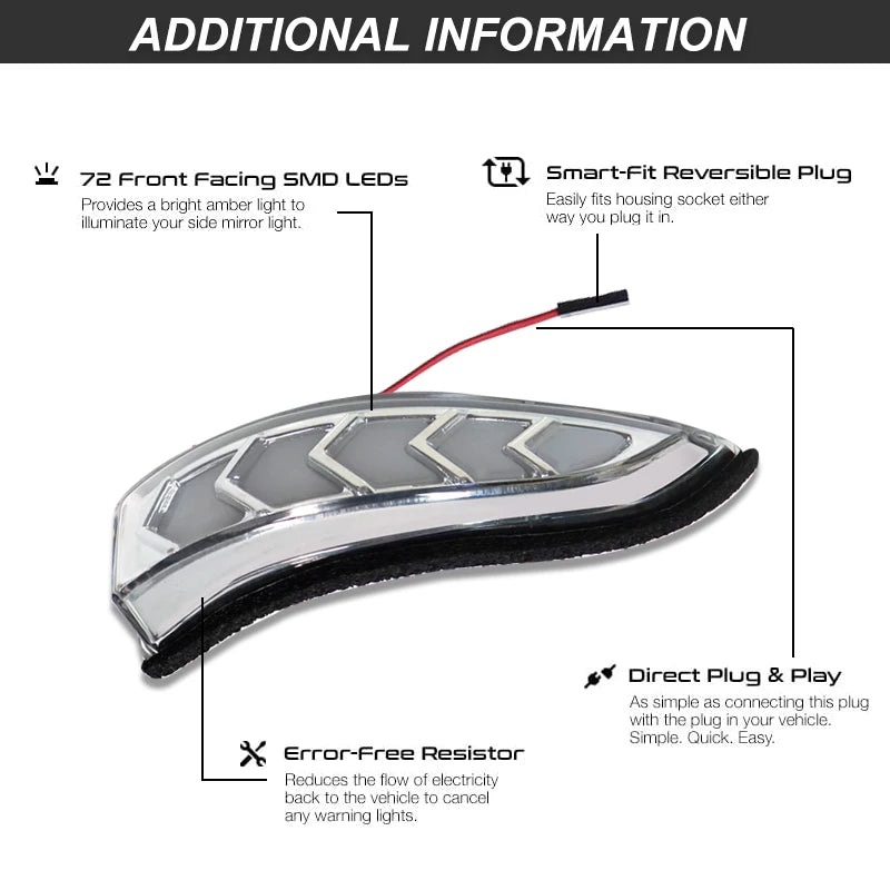For Toyota AQUA COROLLA AXIO FIELDER AURIS PREMIO ALLION PRIUS C VITZ LED Dynamic Turn Signal Light Rearview Mirror Indicator