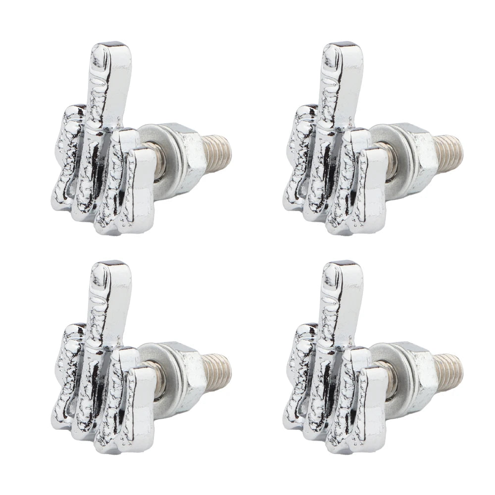 4Pcs Stainless Steel Universal License Plate Screws Kit, License Plate Fastener Kit, Finger License Plate Bolts For Car Truck