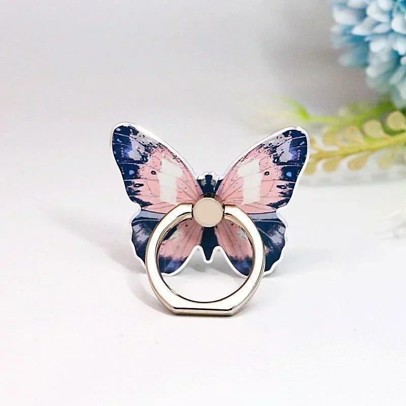 Beautiful Butterfly Phone Ring Holder – Finger Grip Stand | Universal Smartphone Accessory