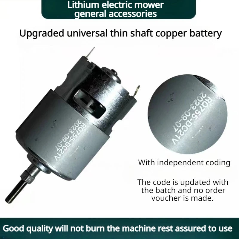 Upgraded lithium electric lawn mower general accessories 755 motor 21V powerful installation fast