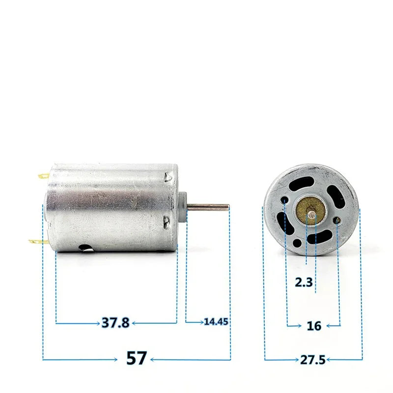 Mabuchi RS-385PH-2460 Motor DC 12V 18V 20V 24V 23000RPM High Speed Micro 385SH Electric Motor for Hot Gun Hair Dryer Cleaner