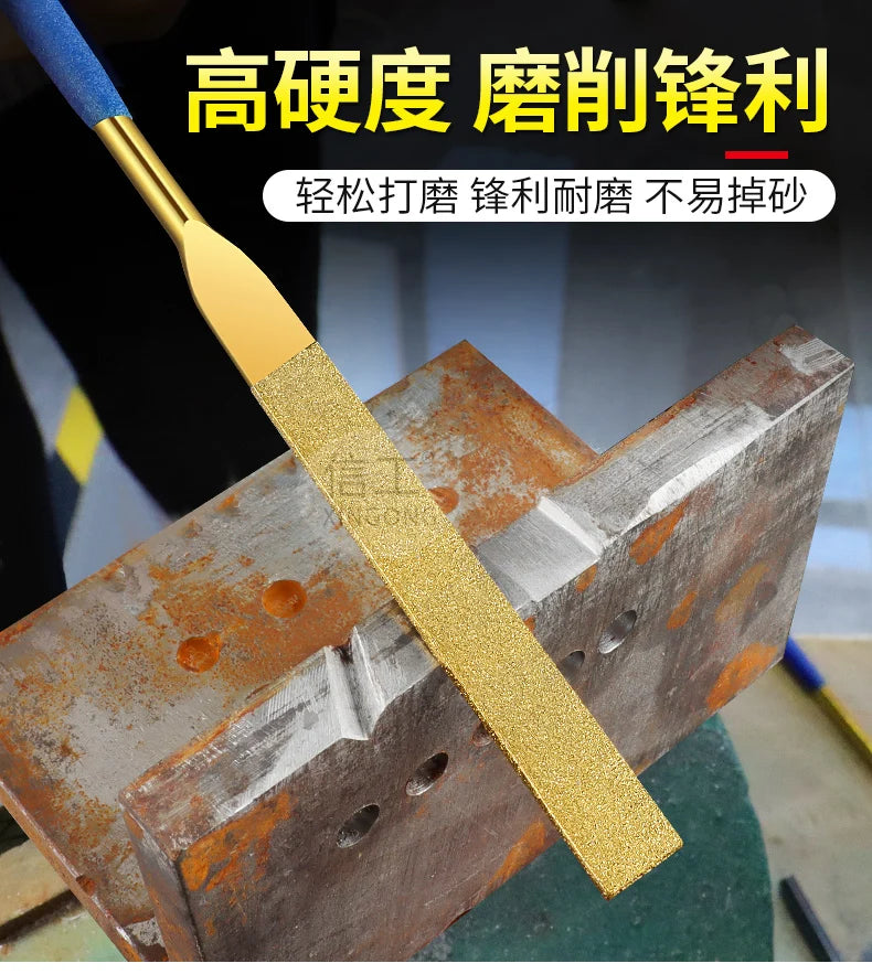 Diamond File, Titanium-coated File, Metal Jade Grinding Tool Set