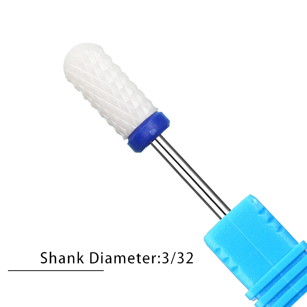 Nail Drill Bits Flame Ceramic Cutters for Manicure Electric Pedicure Nail Bits Gel Polish Remover Files Burr Nail Accessories