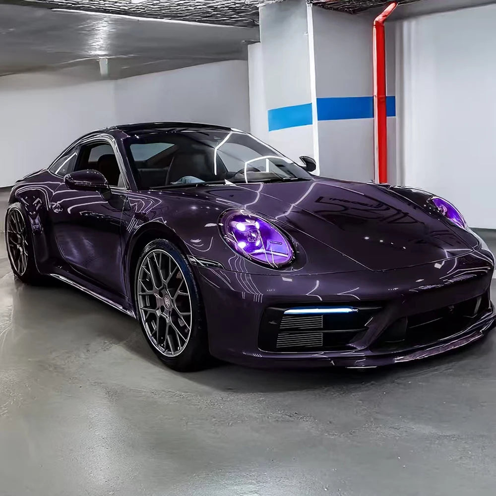 Car Transparent Light Purple Protector Film 30cmx200cm Tint Headlight Taillight Wrap Cover Sticker for Motorcycle Car Accessorie