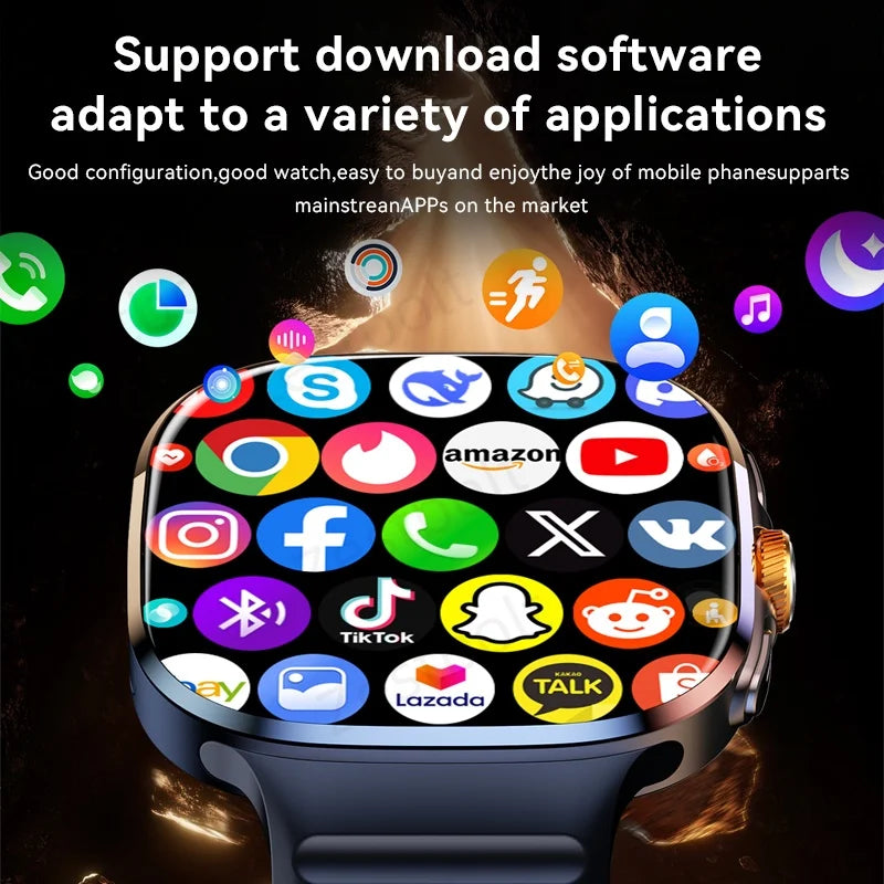 Global Version M99 Smartwatch 2.4 inch Amoled Screen insert Sim Card GPS WIFI 190° Rotating Camera Game Android 10.0 Smart Watch