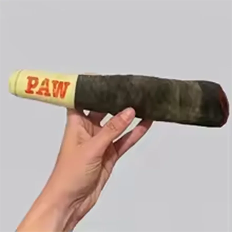 Funny Cigar Plush Dog Toy - Stuffed Squeaky Birthday Gift - photo 4