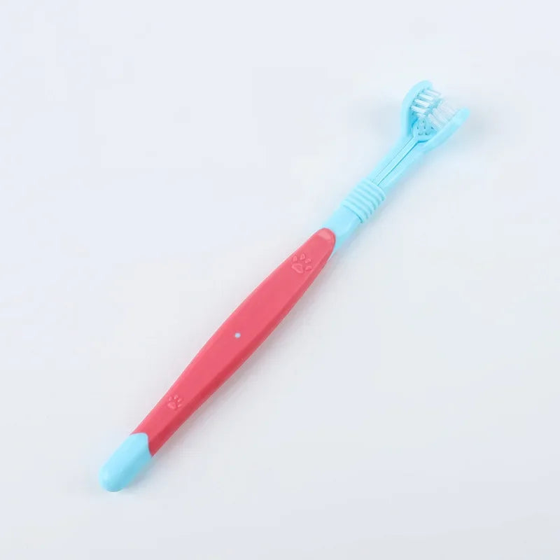 3-Head Soft Pet Toothbrush - Easy-Grip for Small Breeds – photo 7
