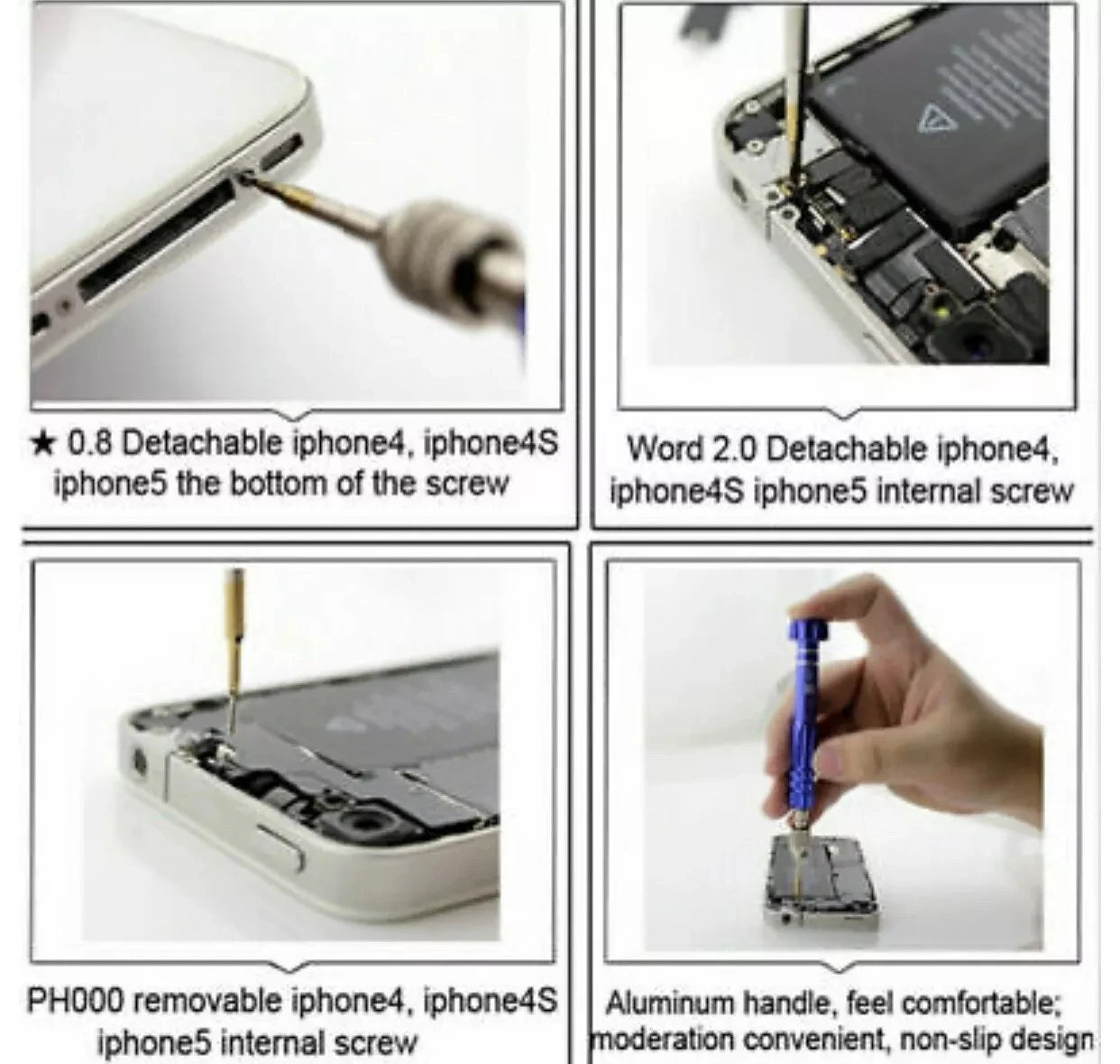 2026 5 in 1 Screwdriver Repair Kit Screwdriver for Phone Opening Tools Phone Repair Tools for Iphone Huawei Xiaomi /Color Random