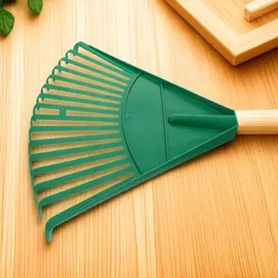 Lightweight Plastic Leaf Rake for Easy Lawn Cleanup