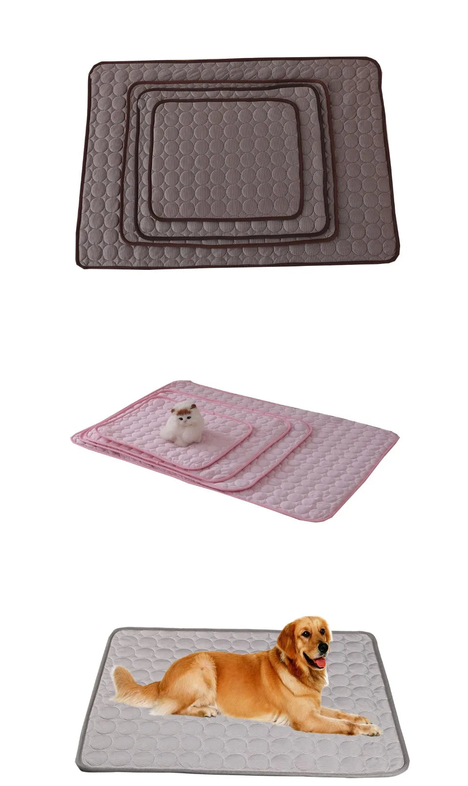 Dog Cooling Mat – Extra Large Summer Pet Cold Bed for Small & Large Dogs & Cats | XS–2XL (6 Colors)