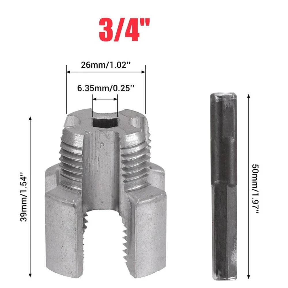 PPR Pipe Threading Tools 1/2" and 3/4" Internal and External Tap and Die Thread Cutter with Extension