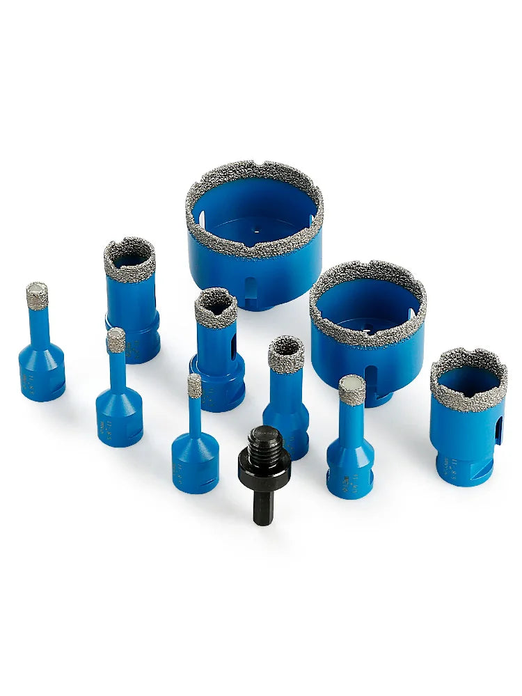 10 Pc Diamond Dry Core Drill Bit Set 5/8-11 for Tile & Granite