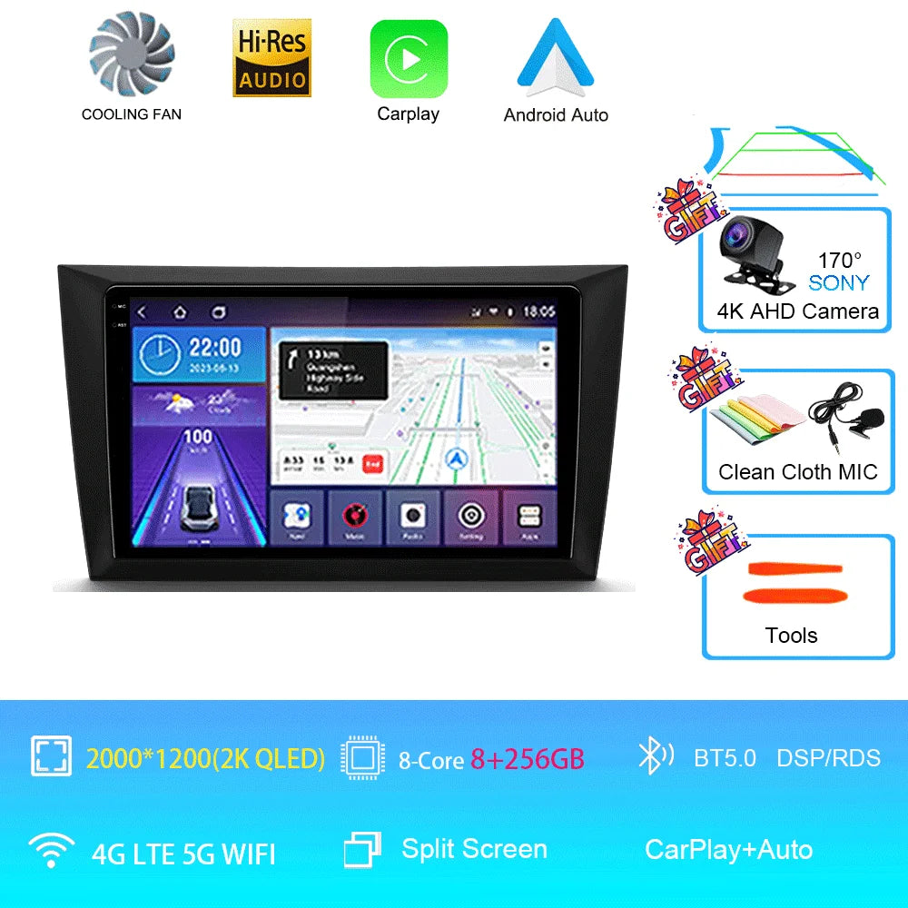 Car Stereo with Apple CarPlay & Android Auto, Compatible with VW Golf 6 MK6 & GTI