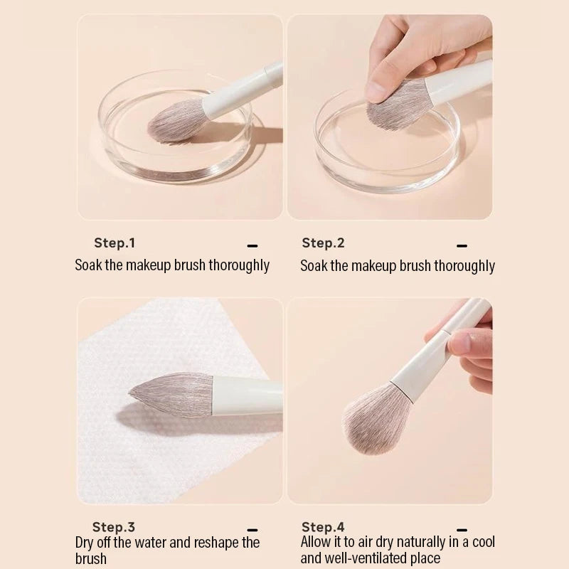 5/7/10/12pcs Professional Makeup Brushes Tools Set White Eyeshadow Eyeliner Foundation Brush Women Facial Beauty Cosmetic Tool